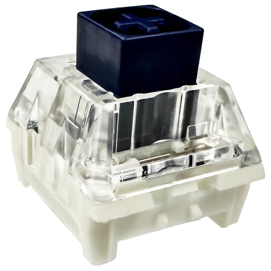 Zjmehty Kailh Box Navy Switches for Mechanical Gaming Keyboard,3-Pin 60gf Clicky/Factory Lubed/IP56 Dust&Waterproof Switches(Kailh Box Navy,36Pcs)