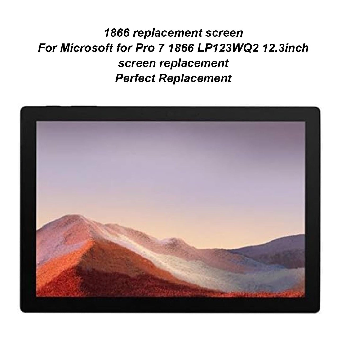 12.3 inch Screen Replacement for Pro 7 1866 LP123WQ2, 2736x1824 LCD Display Digitizer Assembly, Laptop Replacement