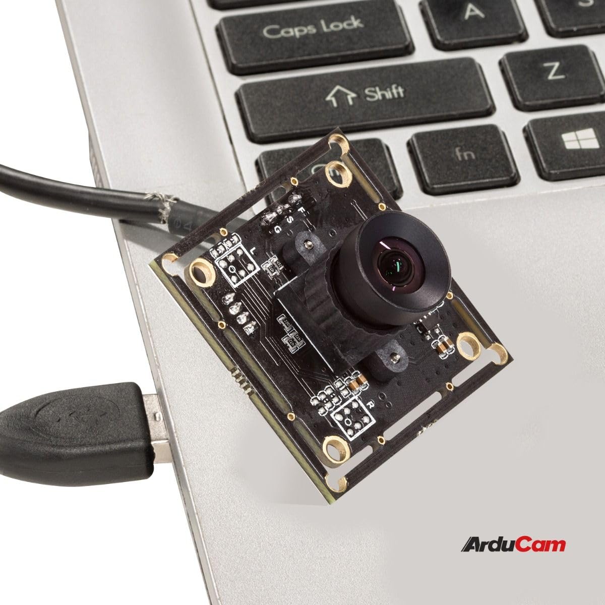 Arducam 100fps Global Shutter Color USB Camera Board, 1MP OV9782 UVC Webcam Module with Low Distortion M12 Lens Without Microphones