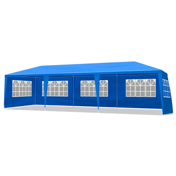 10'x30' Outdoor Party Tent with 8 Removable Sidewalls - Blue