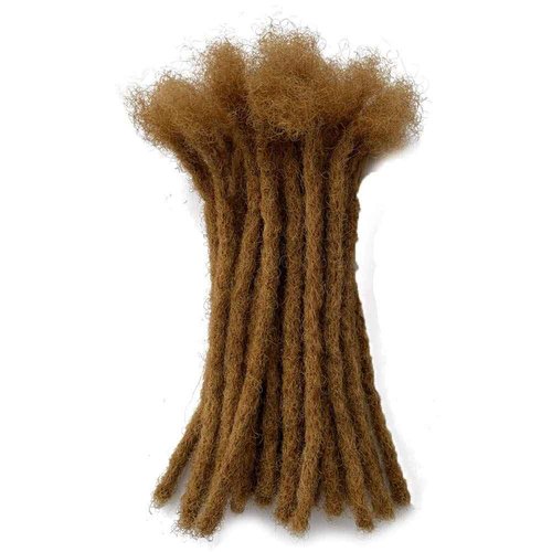 YONNA Human Hair Microlocks Sisterlocks Dreadlocks Extensions 20Locs Full Handmade (Width 0.4cm) 8inch Honey Blonde #27