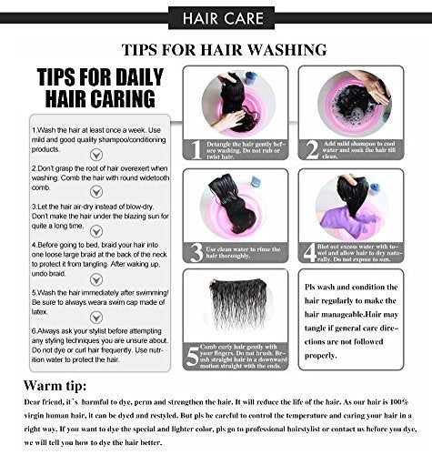 Luxnovolex Curly Bundles Human Hair Brazilian Kinky Curly Virgin Hair 18 inch 3 Bundles 9A Grade Unprocessed Remy Virgin Curly Human Hair Weave Extensions with Natural Black Color