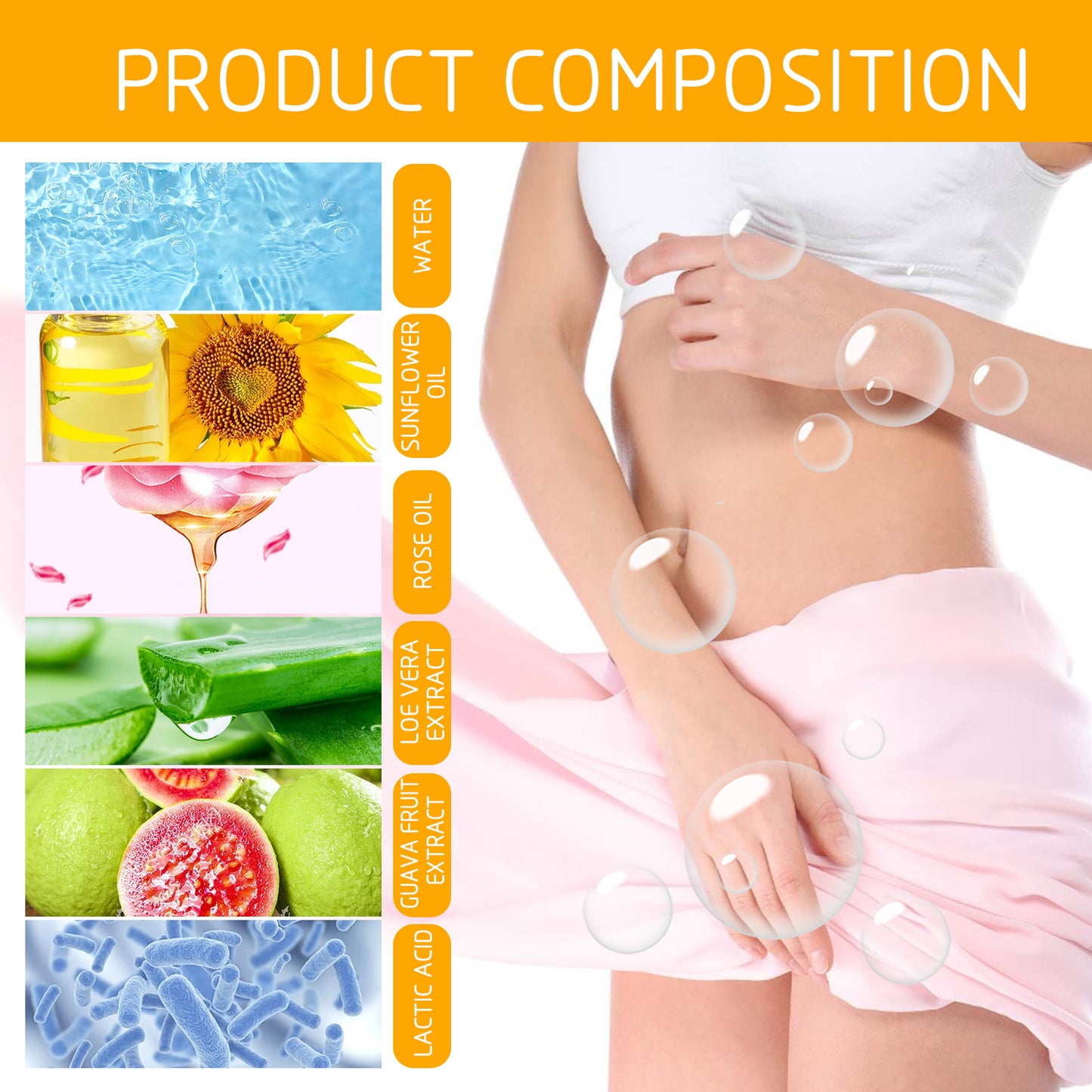 Refreshing Intimate Body Wash - Moisturizing pH Balanced Cleansing Gel
