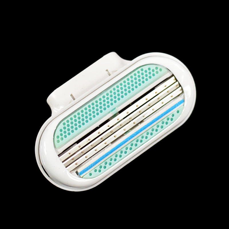 Manual Lady's 3-Layer Razor Hair Removal Blade - White