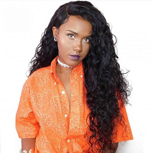 Tape in Hair Extensions Natural Wavy Real Human Hair 24inch Nautural Black Water Wave Brazilian Remy Human Hair Natural Color Tape on Human Hair Extensions 40pcs 100g #1B