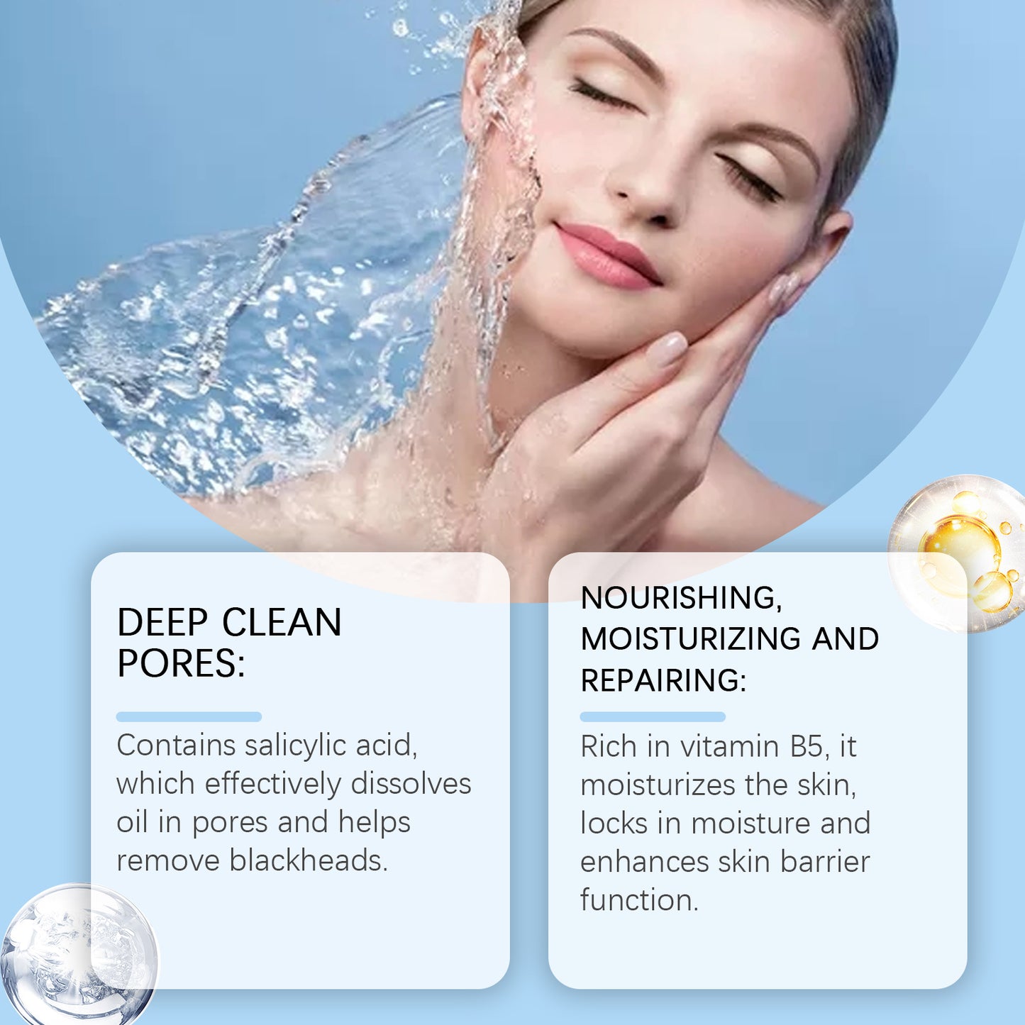 Vitamin B5 Salicylic Acid Gel Mask - Pore Cleansing & Moisturizing Face Care