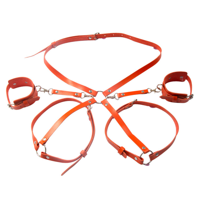 Sexy Leather Girth for Adults - Hip Hop Style, Adjustable, 2cm Width