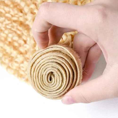 Condescension Human Hair Bundles 18 20 22 Inch Blonde 613 Jerry Curly Bundles Human Hair Unprocessed Brazilian Virgin Quick Weave Hair for Black Women