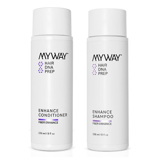 My Way Hair DNA Enhance Set – Volumizing Shampoo & Conditioner for Dry, Damaged Hair – Boosts Thickness, Repairs Breakage, Revives Shine – Paraben-Free, Color-Safe, Hydrating Hair Care Duo