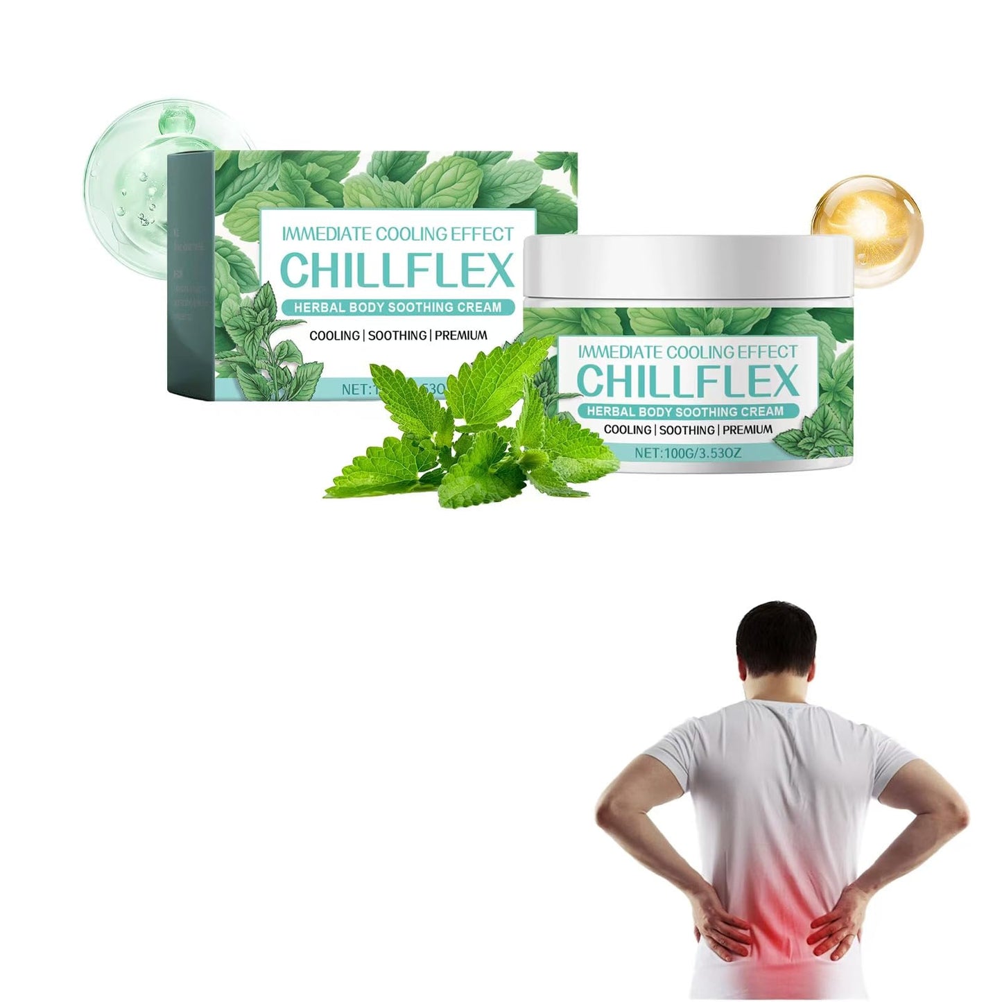 1PC Menthol Soothing Cream, Full Body Movement, Cool Frankish Soothing Ointment（3.53oz/Bottle）