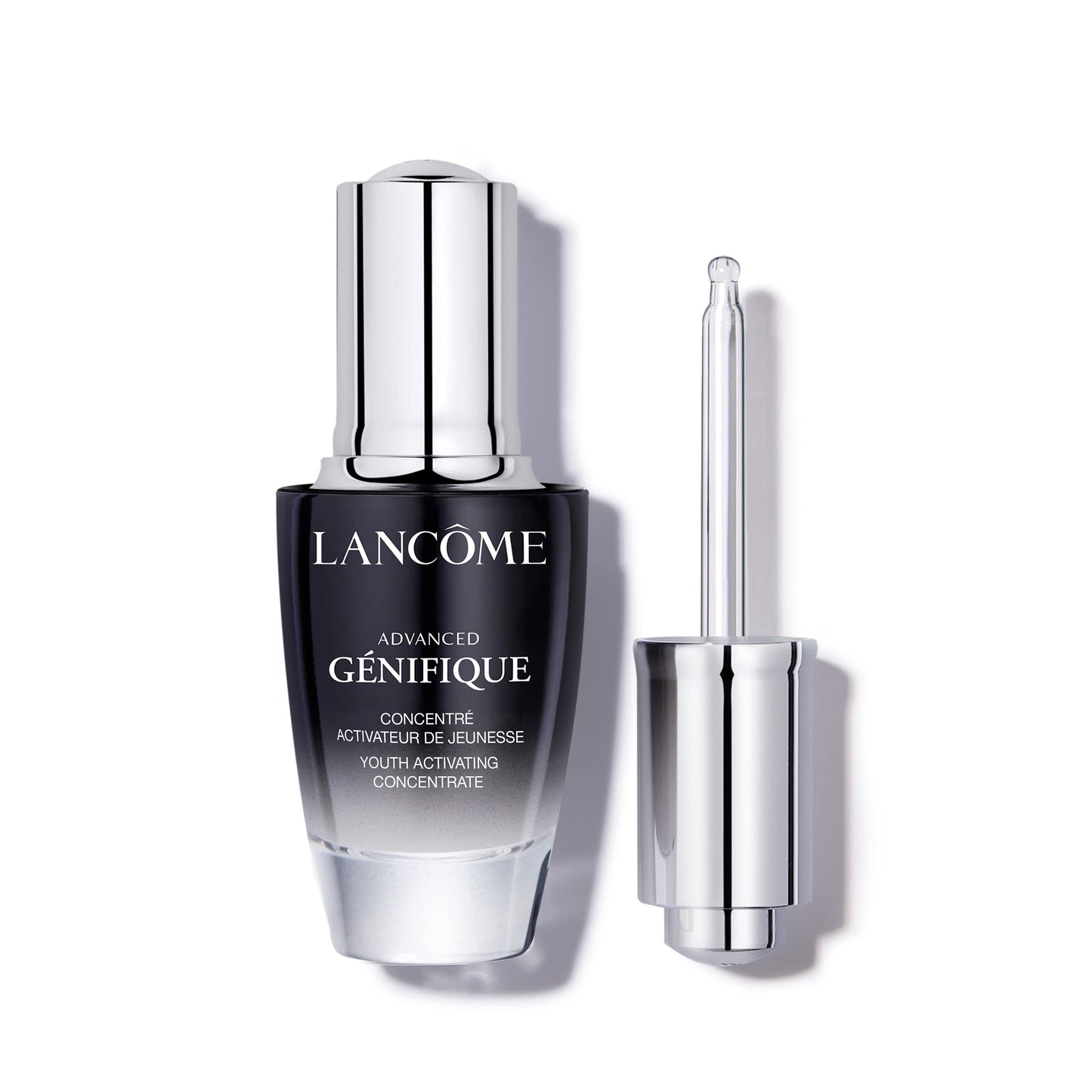 Lancôme Hydrating and Plumpling Skincare Duo - Créme Mousse Confort Foaming Facial Cleanser 4.2 Fl Oz & Génifique Radiance Boosting Anti-Aging Face Serum 0.67 Fl Oz.