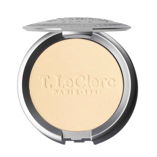 T. Leclerc Compact Pressed Powder - Super-Blendable Face Makeup Longwear Portable Matte Finish for Radiant Natural Medium to Full Coverage Airbrushing Mineral Based For Pores & Imperfections (Banane)