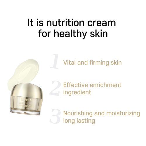 Ultra V Idebenone Age Returning Cream - Anti Aging, Nourishing, Firming, Moisturizing, Antioxidant 1.69 fl.oz