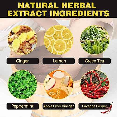 25Pcs Herbal Detox Cleansing Foot Soak Beads, Herbal Detox and Shaping Foot soak Beads Body Detox Foot Soak Natural Herbal Foot Massage Beads, Relaxing and Soothing Experience for Men and Women