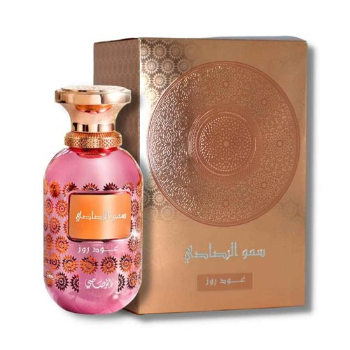 Rasasi Somow Al Oud Rose - Eau de Parfum 100ML (3.4 OZ) - Premium Arabian Perfume For Women, A Remarkable Women Perfume Long-Lasting Fragrance With Lasting Essence, A Memorable Gift For Women