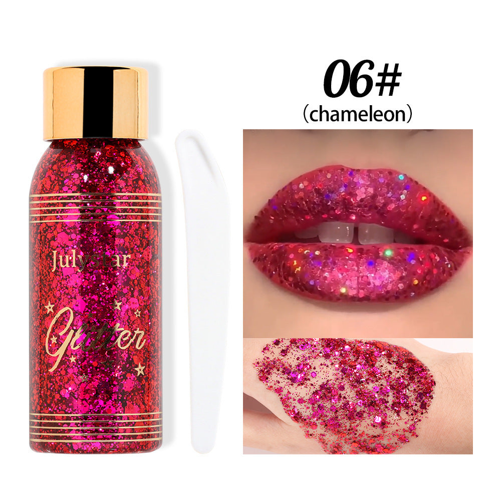 Chameleon Liquid Eyeshadow - High-Shine Glitter Gel for Face and Body