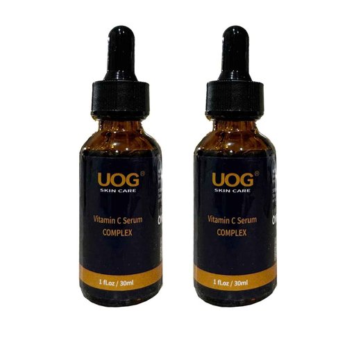 UOG (United One) Super Vitamin C Face Serum - Anti-Aging, Hydrating & Firming Formula, Lifts & Firms Face, Neck, Jawline, Reduces Dark Spots, Fine Lines, Wrinkles,1 Fl Oz- Pack of 2