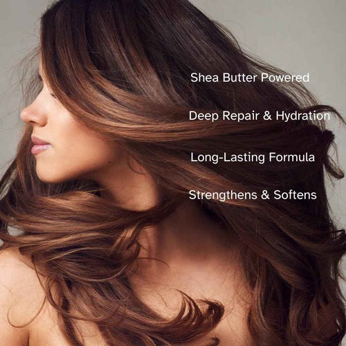 Savannah Hair Therapy Bundle: Shea Butter Shampoo 16.9 oz (500ml) + Conditioner 16.9 oz (500ml) + Leave-in-Cream 16.9 oz (500ml), for All Types of Hair, Natural Keratin Treatment
