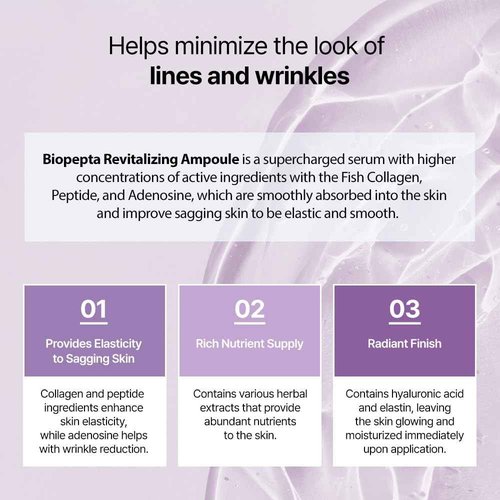 DR+LAB Biopepta Revitalizing Ampoule 5.07 fl oz /150ml Skin Elasticity Wrinkle Care Hydrating Skin with Marine Collagen Peptides Korean Skincare