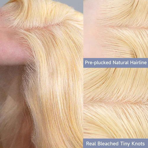 613 13x6 Lace Front Wig Human Hair 30 Inch Blonde Wig Human Hair Body Wave Lace Front Wigs Human Hair Pre Plucked 210 Density 613 HD Lace Frontal Wigs