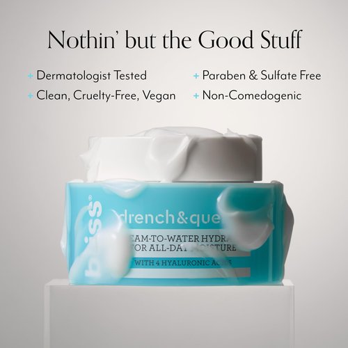 Bliss Skincare Essentials Skincare Kit - Eye Do All Things Hydrating Eye Gel, Drench & Quench Hyaluronic Acid Face Moisturizer & 2-in-1 Foaming Facial Cleanser and Exfoliator