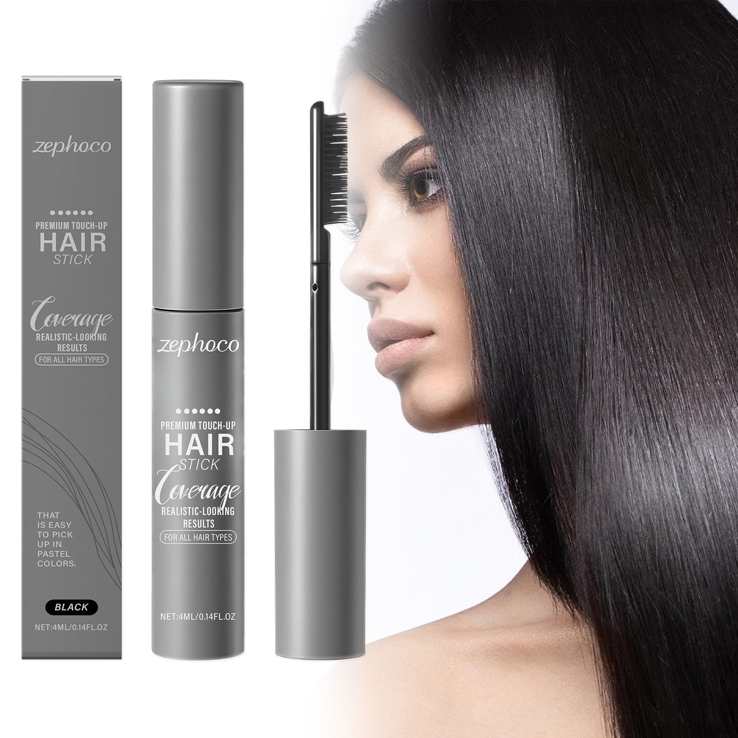 Black Hair Dye Touch-Up Cream 4ml - Hair Color Correction