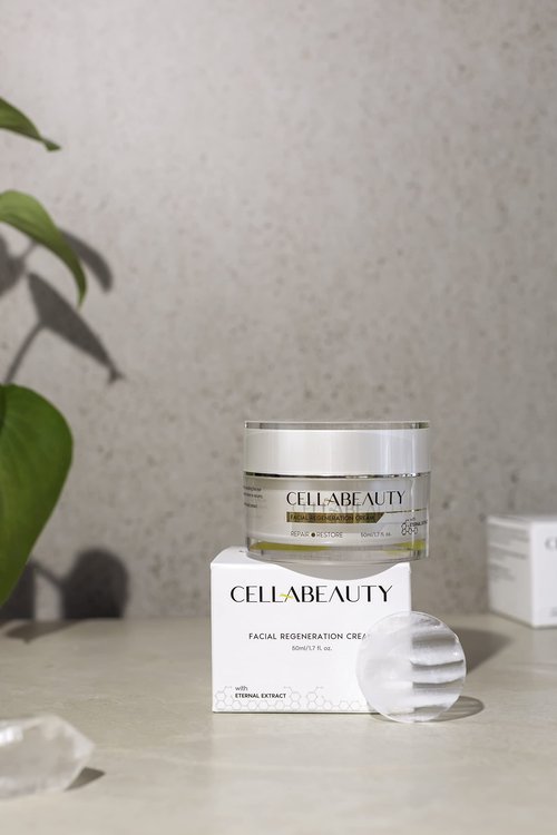 Cella Beauty Facial Regeneration Cream (30ml) Anti Aging and Skin Firming Cream For All Skin Types - Cruelty Free, Plant Based - (1.7oz)