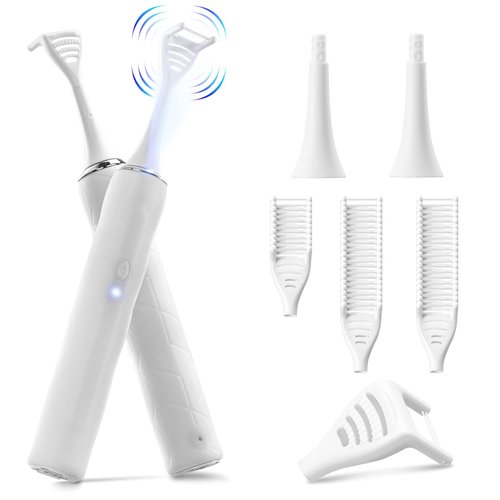 Electric Flosser for Teeth: with 4 Speeds and 50 Replacement Heads Instead of Water Floss and Floss Picks as Gum Stimulator,Tongue Cleaner,Dental Tools for Adults & Kids