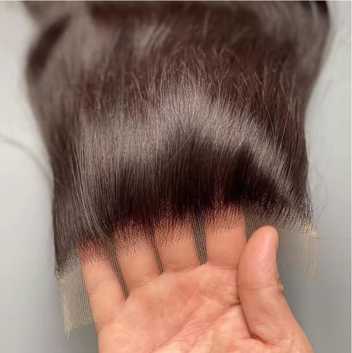 Upgrade Real Skinliked 5X5 HD Closure Human Hair Straight Lace Closure 0.095 mm Ultra Thin Invisible HD Lace Closure Pre Plucked Natural Hairline With Baby Hair 100% Real Human Hair Black 14 Inch