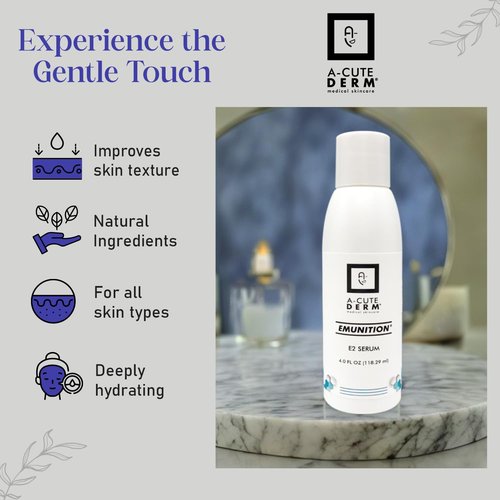 A-Cute Derm Emunition® E2 Serum Hydrator Helps The Loss of Moisture in The Skin (4 oz)