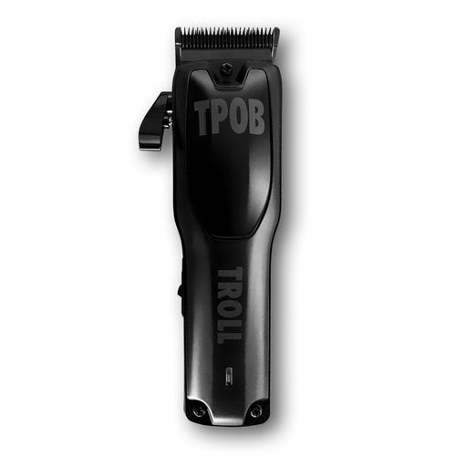 TPOB Troll Professional Barber Clipper 6800 RPM Super Torque Motor with DLC Fade Blade (Blackout Clipper)