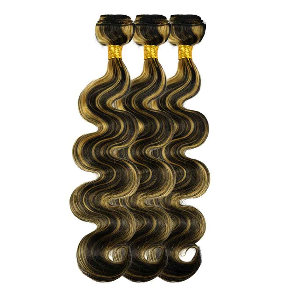 28 30 32 Inch Honey Blonde Bundles Human Hair P1b27 Body Wave Bundles Niegmeag Double Weft Peruvian Virgin Remy Hair Extensions 300g