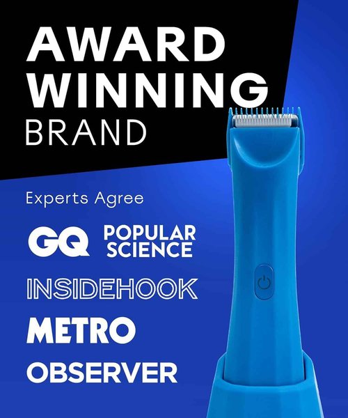 BALLS Trimmer V3 The Archibald - Body & Pubic Hair Shaver for Men - No Cuts, Sacksafe Guard, Rechargeable, 100% Waterproof, Cordless - Wet/Dry with Replaceable Ceramic Blades Archibald Trimmer