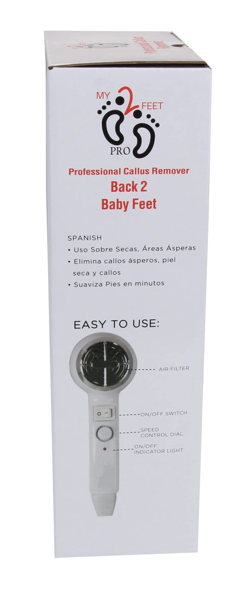 My2Feet Professional Electric Callus Remover+Replacement Disks, White