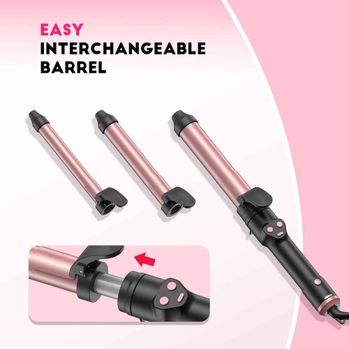 Automatic Curling Iron with 3 Attachments