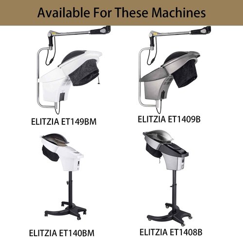 Elitzia Hair Care - 5pcs Per Set Cotton Hood ET1408D Spare Part Accessory for Deep Care Hair Steamer, Skin-Friendly, Good Heat Retention and Sealing