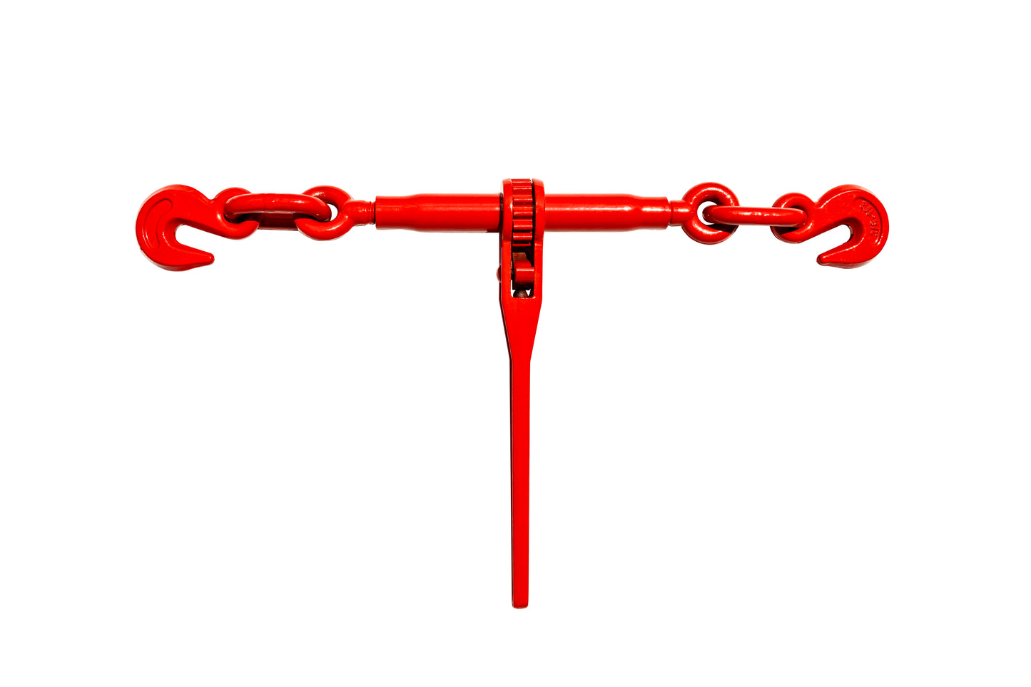 Heavy Duty Tow Chain Bridle with Hooks - 14FT Alloy Steel Recovery Chain - Red or Yellow