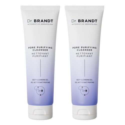 Dr. Brandt Pores No More, Pore Purifying Cleanser - Non-Drying Gel - Helps to Minimize the Appearance of Pores & Dissolves Impurities - 3.5 fl oz, Pack of 2