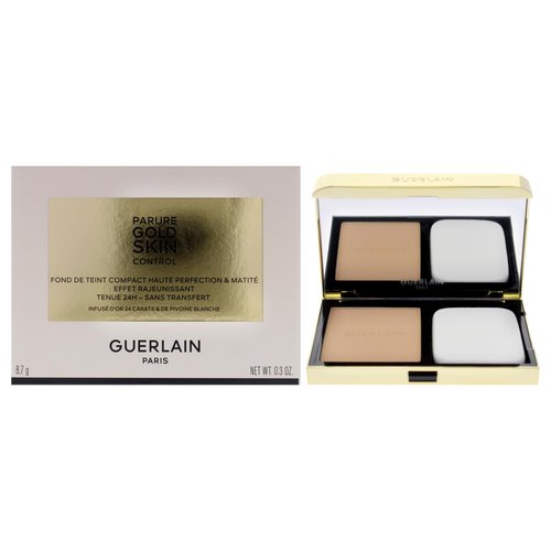 Parure Gold Skin Control Matte Compact Foundation - 3N Medium Skin with Neutral Beige Undertones by Guerlain for Women - 0.3 oz Foundation