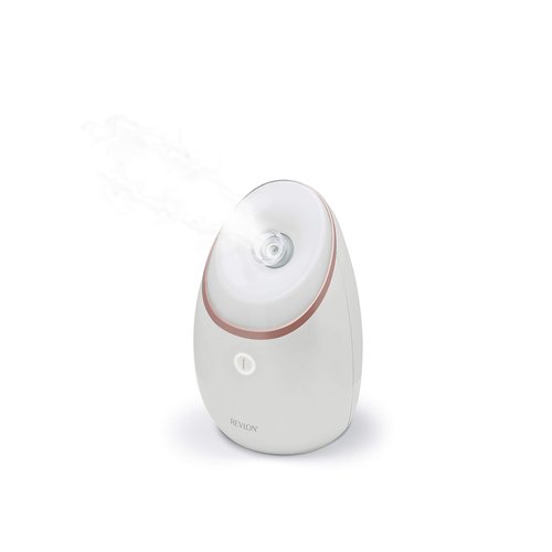 REVLON Illuminating Warm Mist Facial Steamer, white, 1 Count