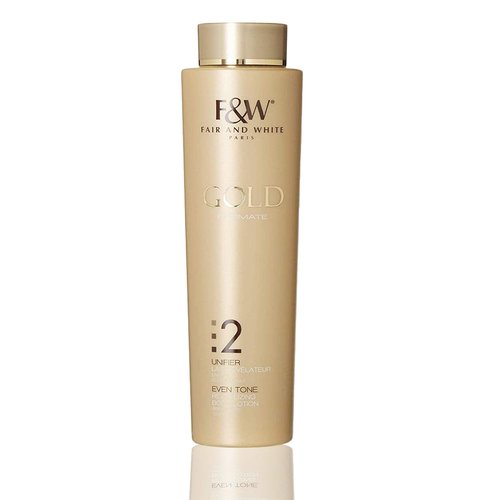 FAIR & WHITE 2: Gold Revitalizing Body Lotion | 500ml / 17.6fl.oz | with Argan Oil, Vitamin E and Shea Butter