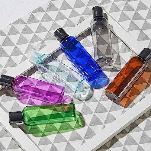 Travel Bottles for Toiletries 3.4 oz - Travel Size Containers for Shampoo Plastic - Small Empty Lotion Squeeze Bottle for Liquid TSA Approved - Leak Proof Mini Conditioner Refillable Clear 100ml