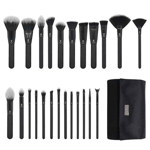 Moda Pro Full Face 25pc Makeup Brush Set with Travel Pouch