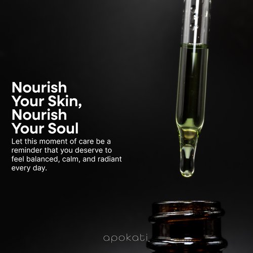 Apokati Steadfast Facial Oil – Calendula, Sea Buckthorn and Neroli – Botanical Support for Sensitive Skin, Barrier Repair and Radiant Balance – Day/Night Use – 30ml