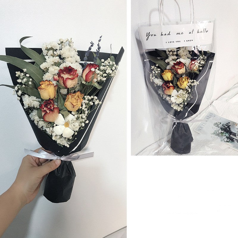 Festive Flower Bouquet with Fireworks Hand Decoration - Multiple Styles