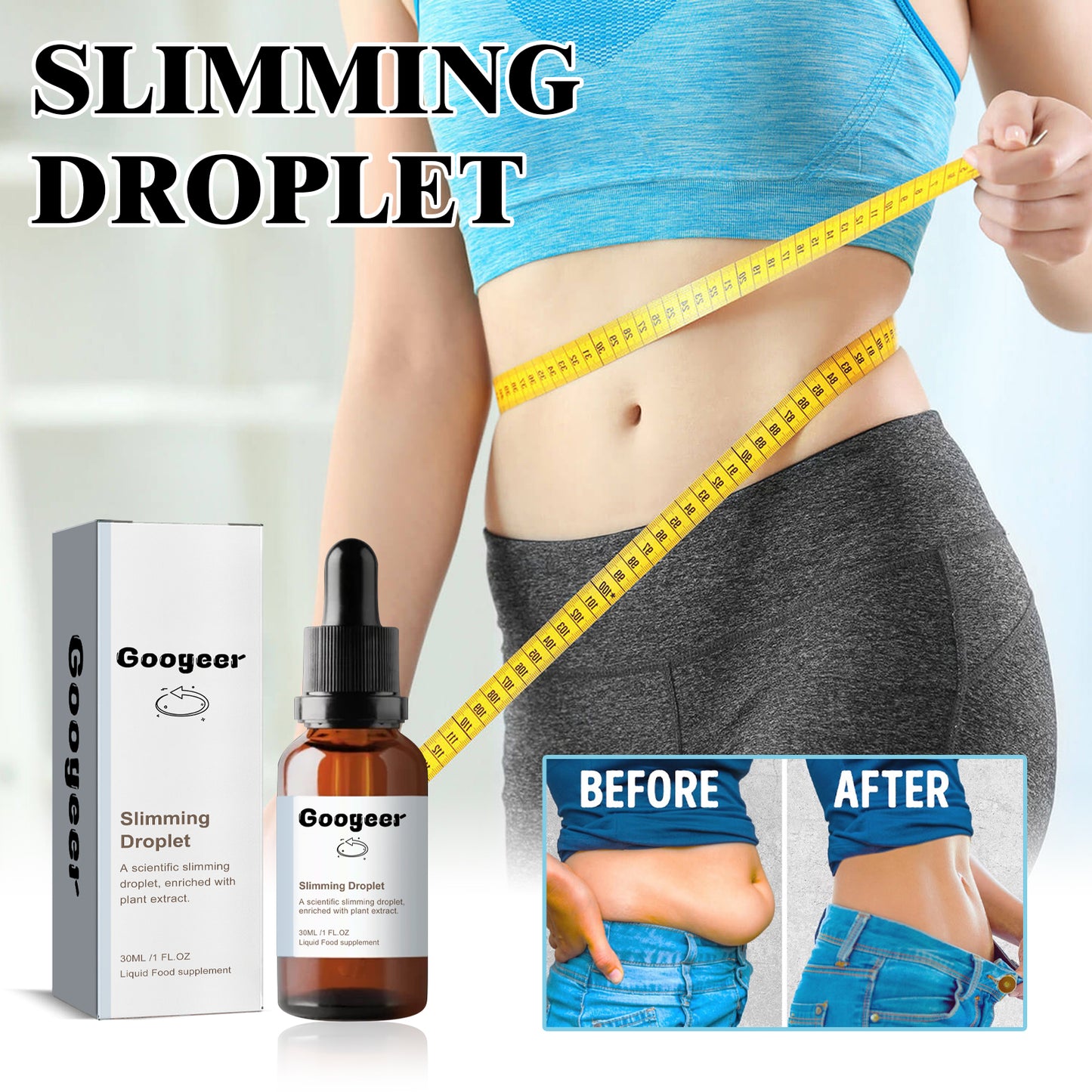Natural Body Contouring Drops - Herbal Toning and Energy Support