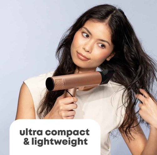 Dual Voltage Travel Hair Dryer with Diffuser - 1500W Plasma Ion Hair Dryer with Diffuser for Curly Hair, Fast Drying, Low Noise, Lightweight, No Heat Damage, home & European Travel 110V-120V/220V-240V