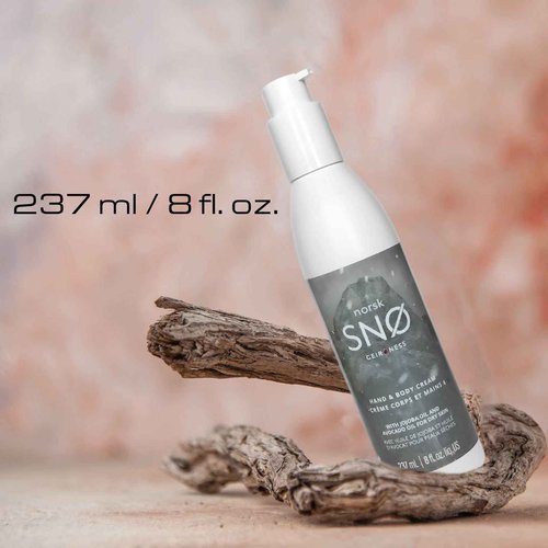 Geir Ness NORSK SNØ Hand & Body Cream - Dry Skin Lotion - Single Use Deep Moisturizer with Essential Oils