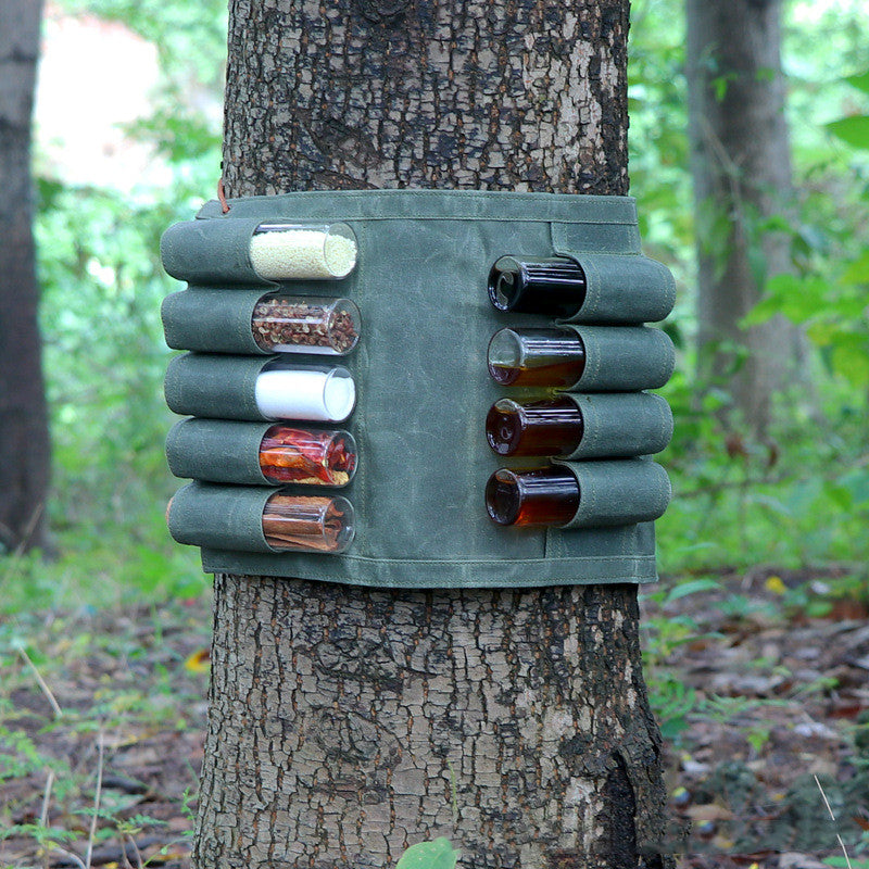 Outdoor Camping Glass Seasoning Bottle Set Portable Home Storage