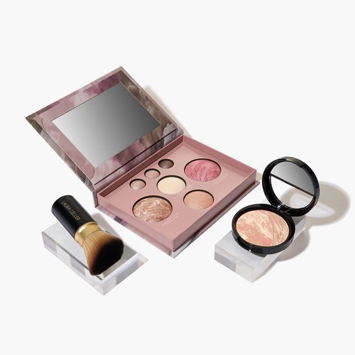 LAURA GELLER NEW YORK Own Your Age Kit: Best of the Best Palette + Jelly Balm Tinted Lip Color, Figger Than Life + Retractable Angled Kabuki Brush